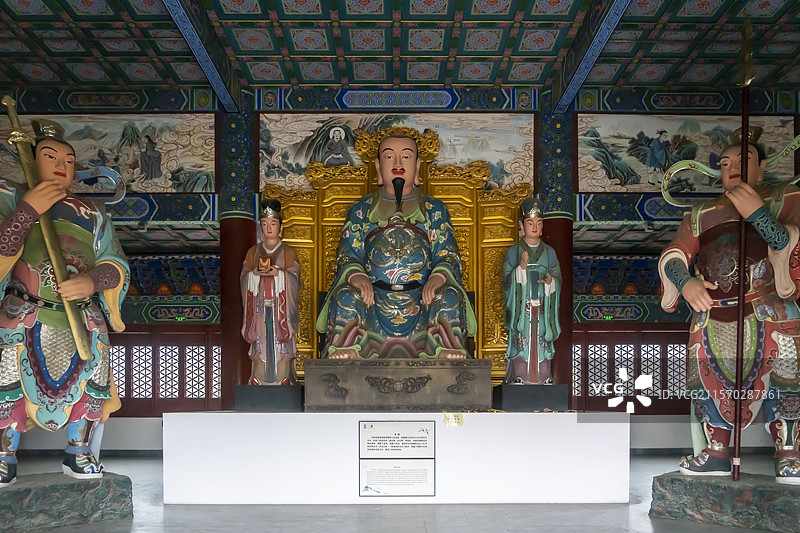 西安楼观台文化景区真武殿朱棣像图片素材