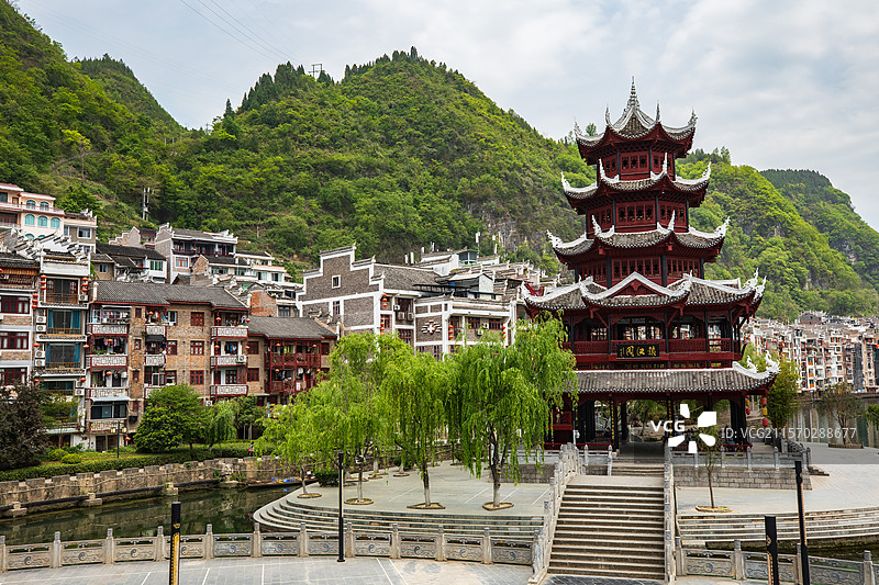 镇远古镇镇江阁图片素材