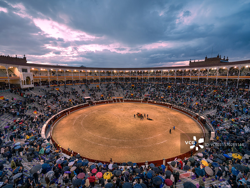 西班牙马德里拉斯班塔斯斗牛场图片素材