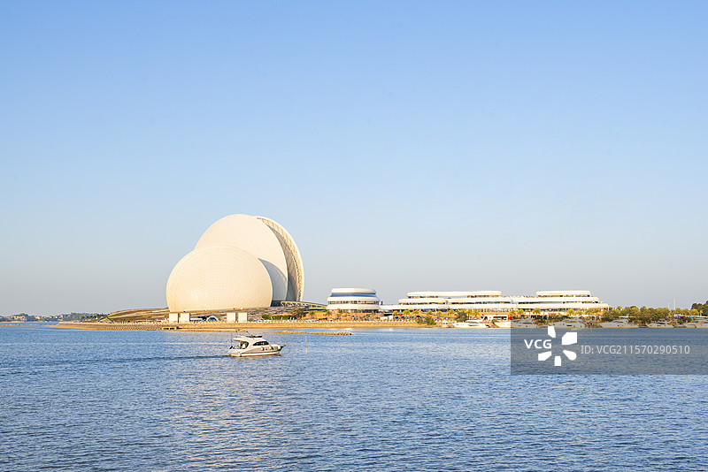 珠海大剧院日月贝 珠海大剧院 珠海现代城市风光 珠海图片素材