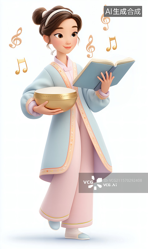 【AI数字艺术】音乐治疗师图片素材