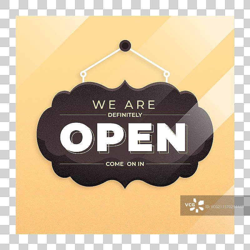 我们营业的标志概念图片素材