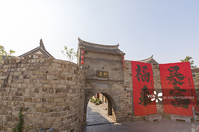 河南省禹州市，神垕古镇， 神垕老街，钧瓷文化发祥地图片素材