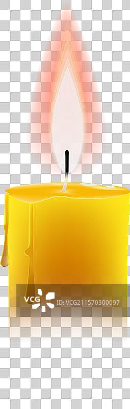 黑色背景上的燃烧蜡烛图片素材