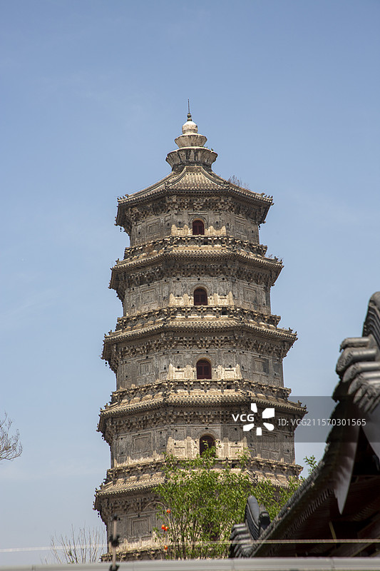 河北涿州云居寺塔（双塔北塔）图片素材