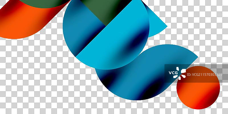 阴影效果的闪亮圆圈和圆形三角形图片素材