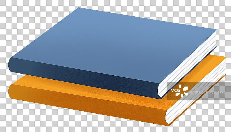 两本书籍 扁平风格的书本元素图片素材