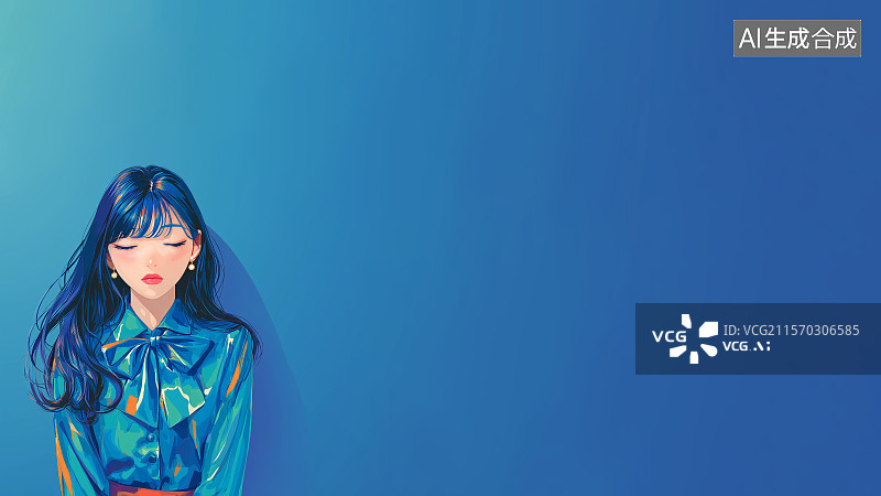 【AI数字艺术】2D卡通左下图片素材