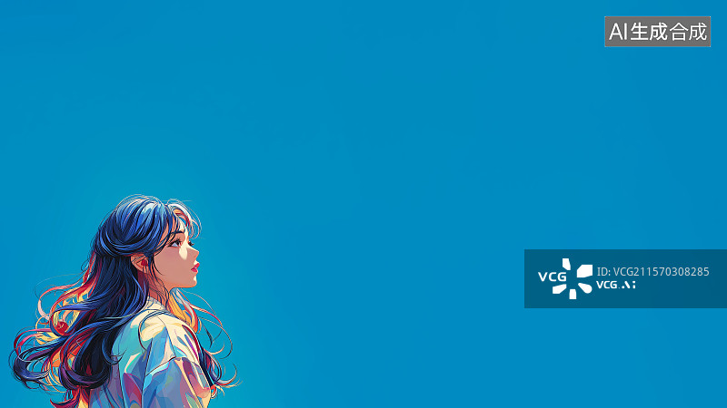 【AI数字艺术】2D卡通左下图片素材