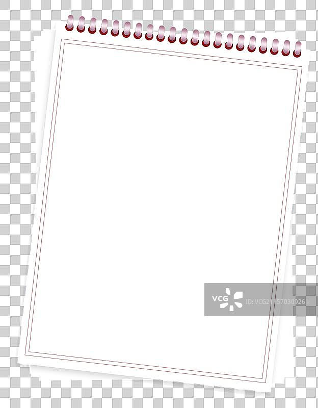 空白台历 线圈本元素图片素材