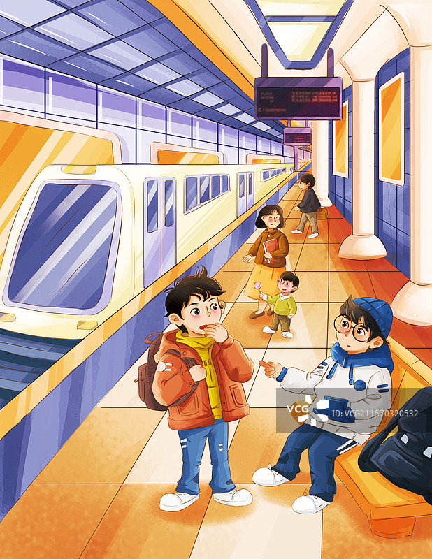 地铁站内图片素材