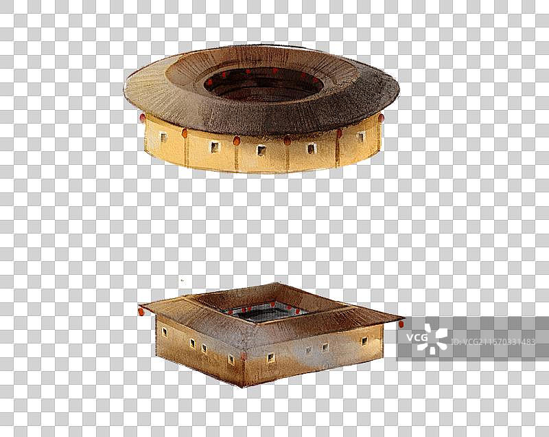 福建客家围屋土楼图片素材