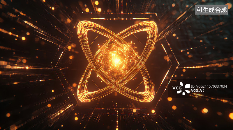【AI数字艺术】科技能量核心图片素材