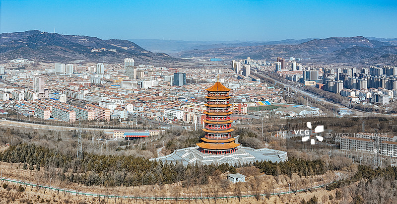 和顺县 义兴镇 迎宾路 城市 晋中市图片素材