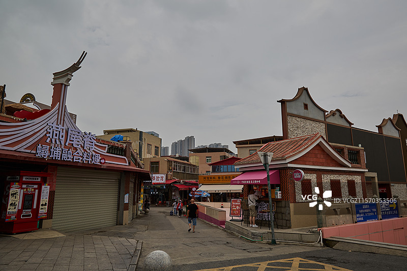 福建省泉州市蟳埔村簪花图片素材