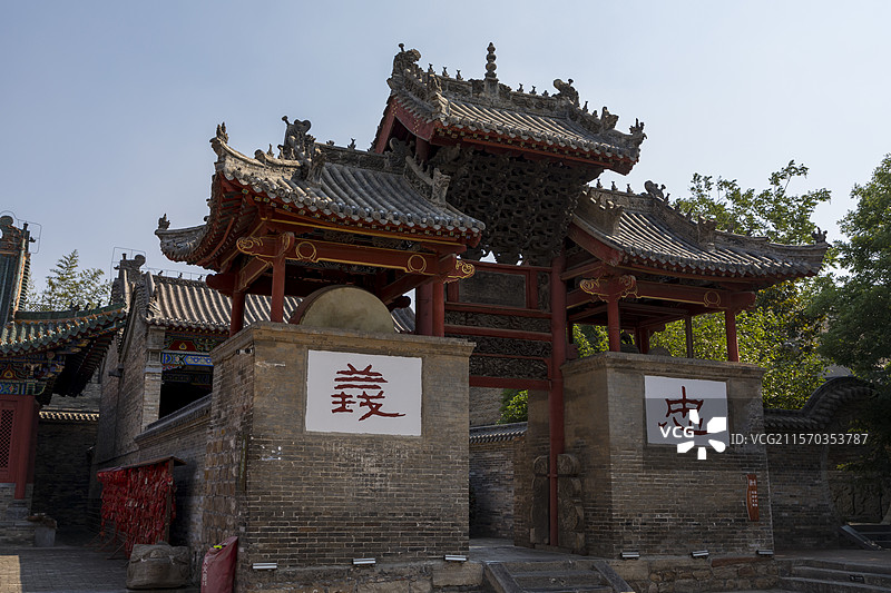 河南省禹州市，神垕古镇，关帝庙图片素材