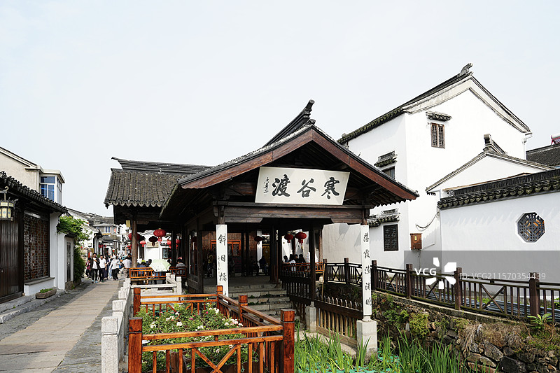 苏州 东山景区 陆巷古镇 寒谷渡图片素材