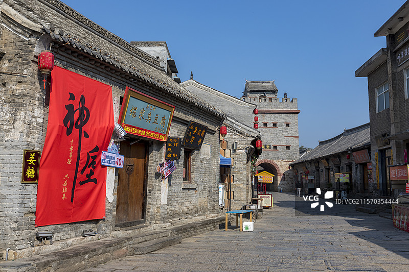 河南省禹州市，神垕古镇，神垕老街，街道图片素材
