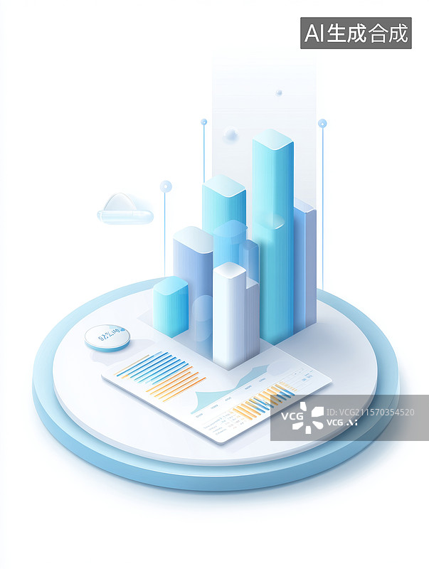 【AI数字艺术】数据分析与统计图表图片素材