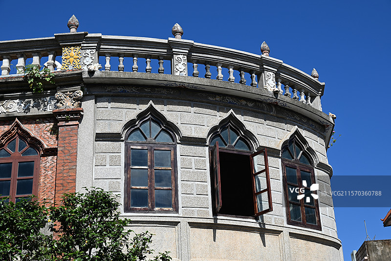 泉州中山路骑楼门窗与各种装饰图片素材