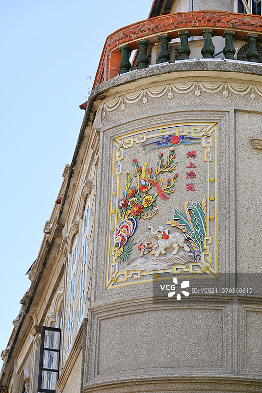 泉州中山路骑楼门窗与各种装饰图片素材