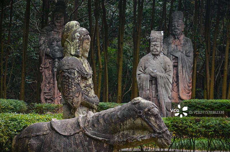 宁波东钱湖南宋石刻公园图片素材