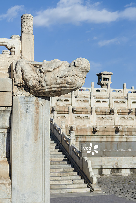 北京故宫太和殿汉白玉栏杆图片素材