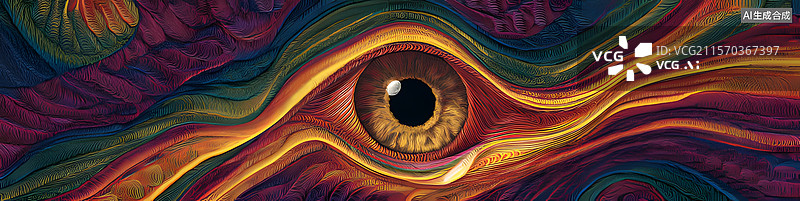 【AI数字艺术】眼睛 设计 织布  艺术图片素材