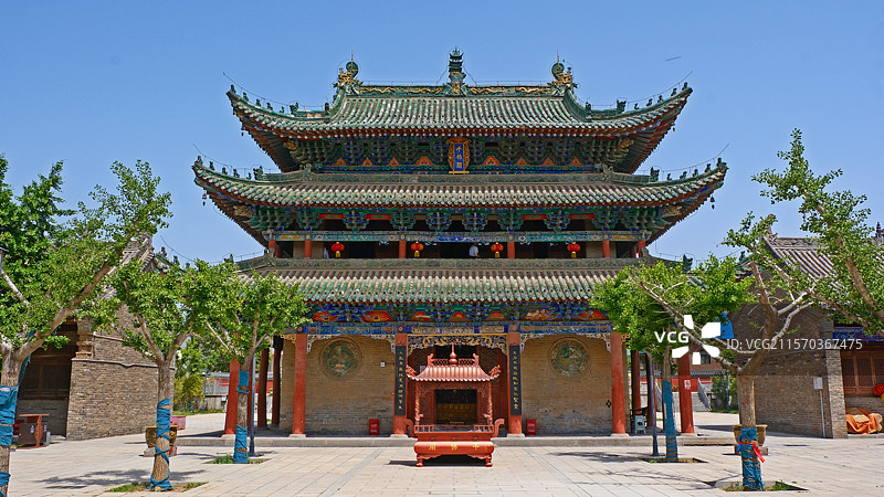 河南焦作武陟县千佛阁古建筑景观图片素材
