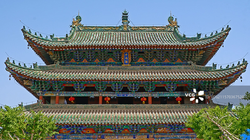 河南焦作武陟县千佛阁古建筑景观图片素材