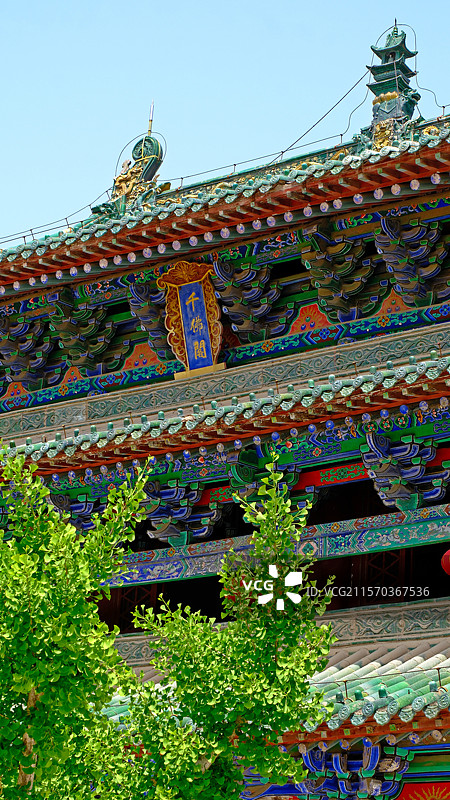 河南焦作武陟县千佛阁古建筑景观图片素材