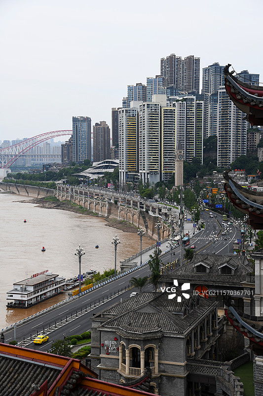 重庆南滨路 钟楼广场图片素材