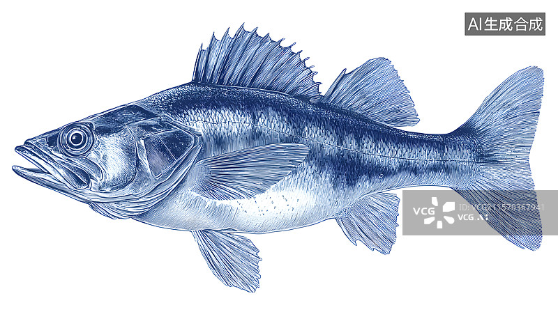 【AI数字艺术】圆珠笔 鱼图片素材