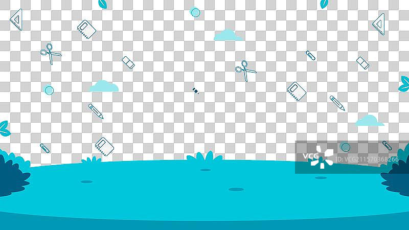 扁平设计国际学校YouTube频道图片素材