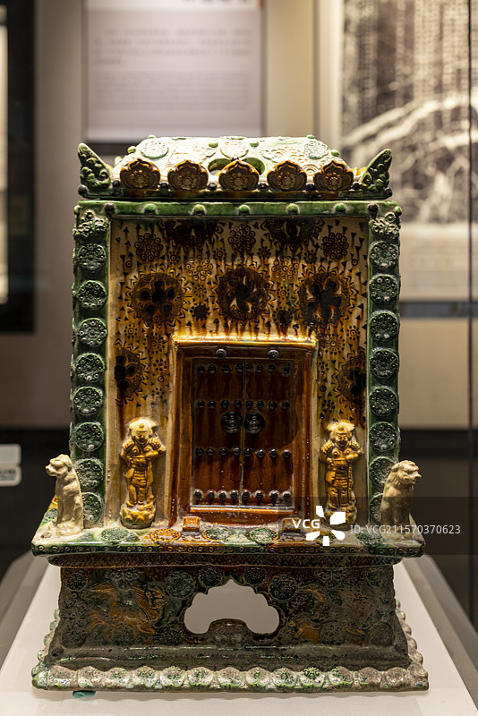 河南博物院馆藏文物北宋三彩舍利匣图片素材
