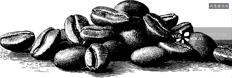 【AI数字艺术】咖啡豆图片素材