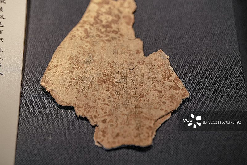 商武丁 我受黍年卜骨 天津博物馆图片素材