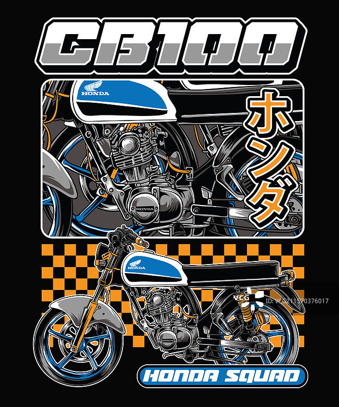 CB 100 本田小队图片素材