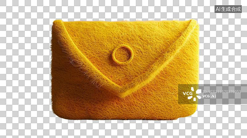 【AI数字艺术】羊毛信封的温暖传递  手工质感信封的艺术图片素材