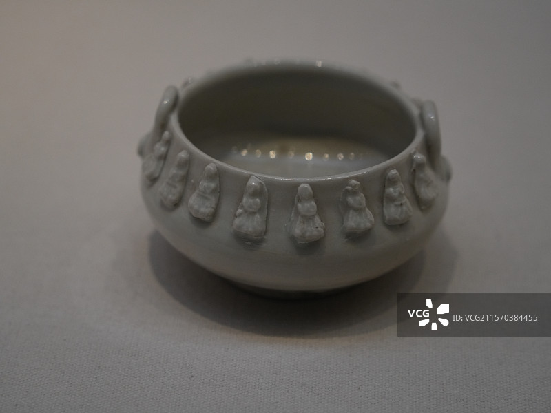 河北保定定州定州博物馆-定窑瓷器图片素材