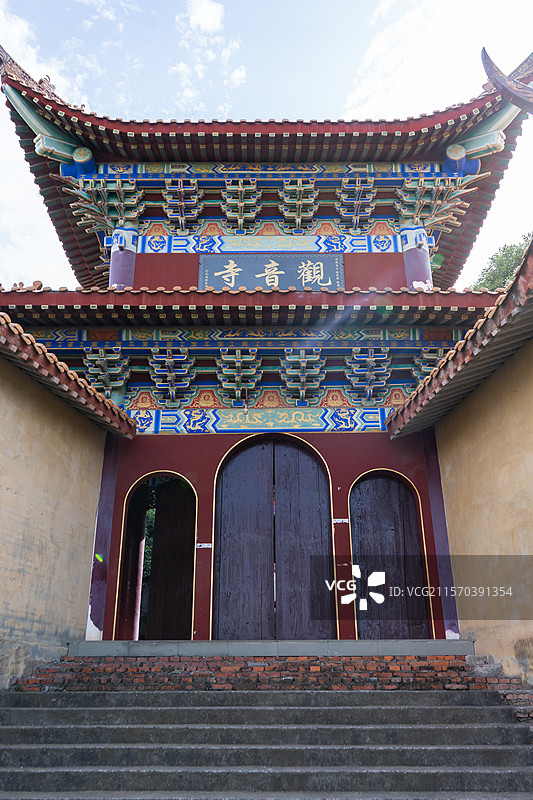 四川绵阳涪城区观音寺图片素材