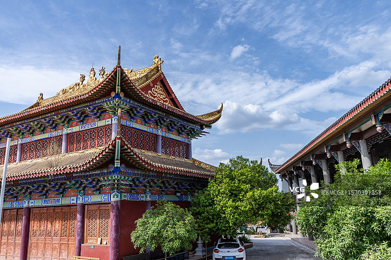 四川绵阳涪城区观音寺圆通殿图片素材
