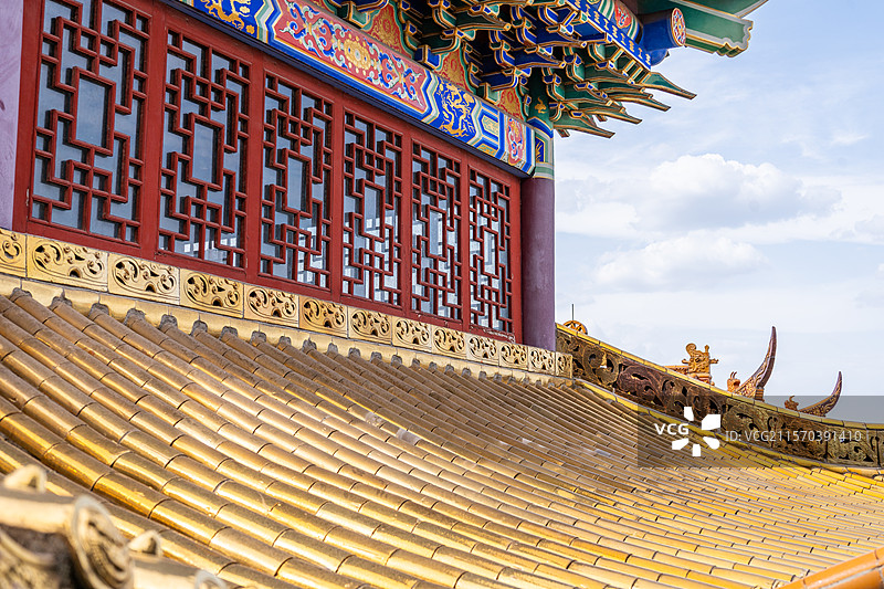 四川绵阳涪城区观音寺弥勒殿图片素材