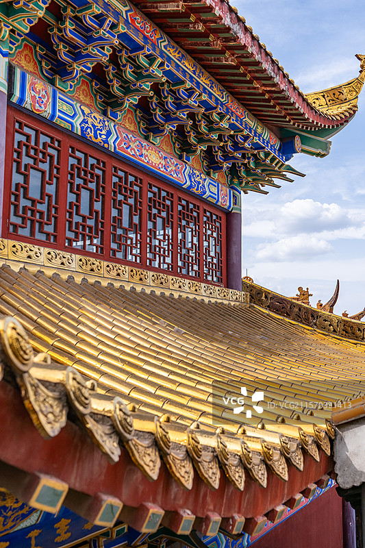 四川绵阳涪城区观音寺弥勒殿图片素材