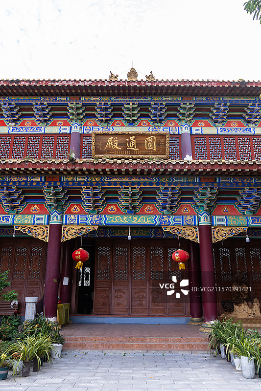 四川绵阳涪城区观音寺圆通殿图片素材