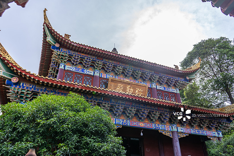 四川绵阳涪城区观音寺弥勒殿图片素材