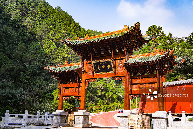 净土宗祖庭山西交城玄中寺图片素材