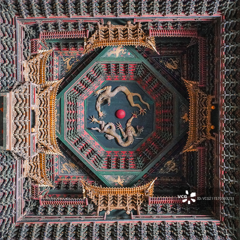 山西大同应县净土寺图片素材