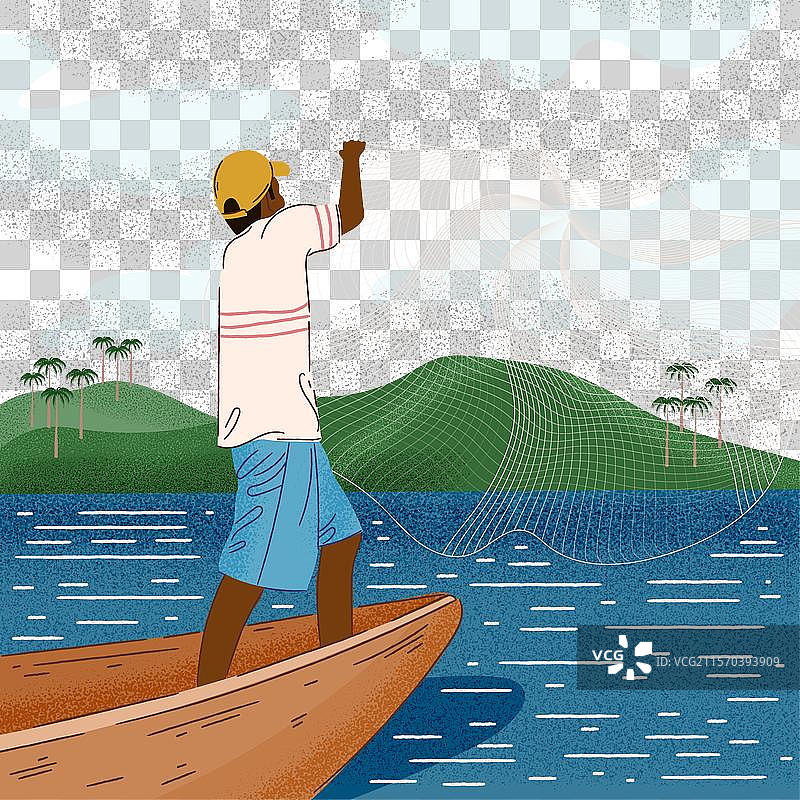 手绘拉丁美洲场景图片素材