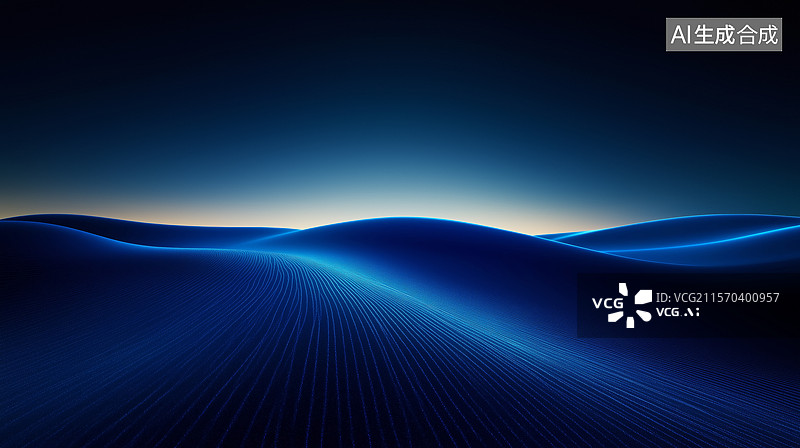 【AI数字艺术】科技概念山峦背景图片素材